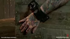 Play Rough Lesbian Bondage in Leather and Pain