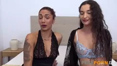 Abspielen Lesben Dreier mit europäischen Amateuren Valeria del Rio & Candy Fly