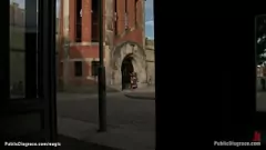 Play Euro Babe Submitted to Intense Public BDSM Fucking